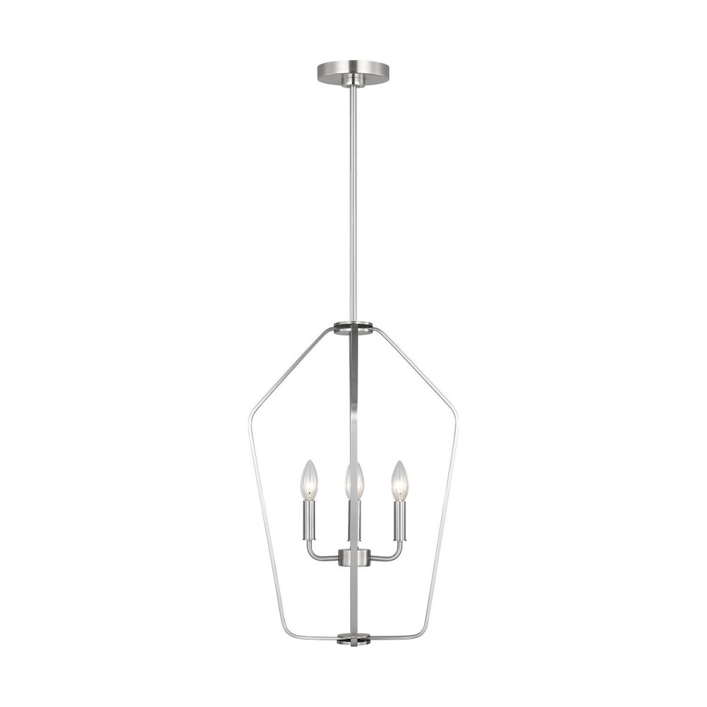 Generation Lighting Canada - Four Light Chandelier - Kennan - Brushed Nickel- Union Lighting Luminaires Decor
