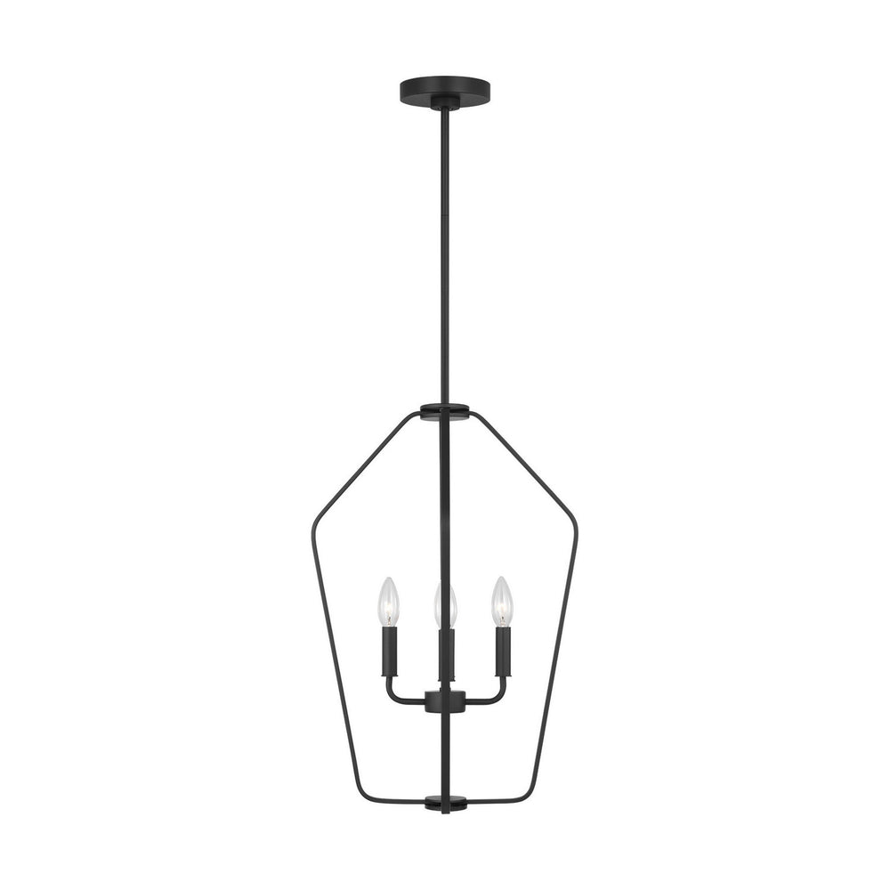 Generation Lighting Canada - Four Light Chandelier - Kennan - Midnight Black- Union Lighting Luminaires Decor