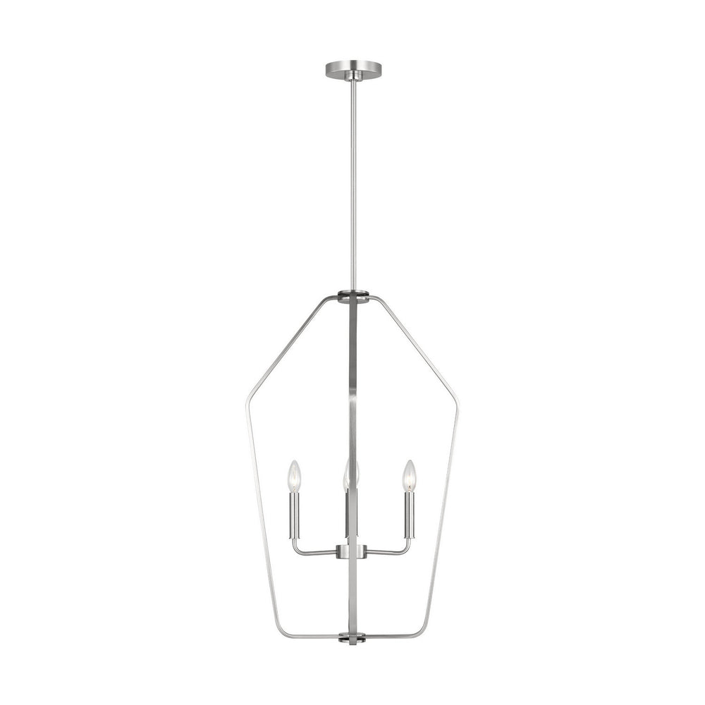 Generation Lighting Canada - Four Light Chandelier - Kennan - Brushed Nickel- Union Lighting Luminaires Decor