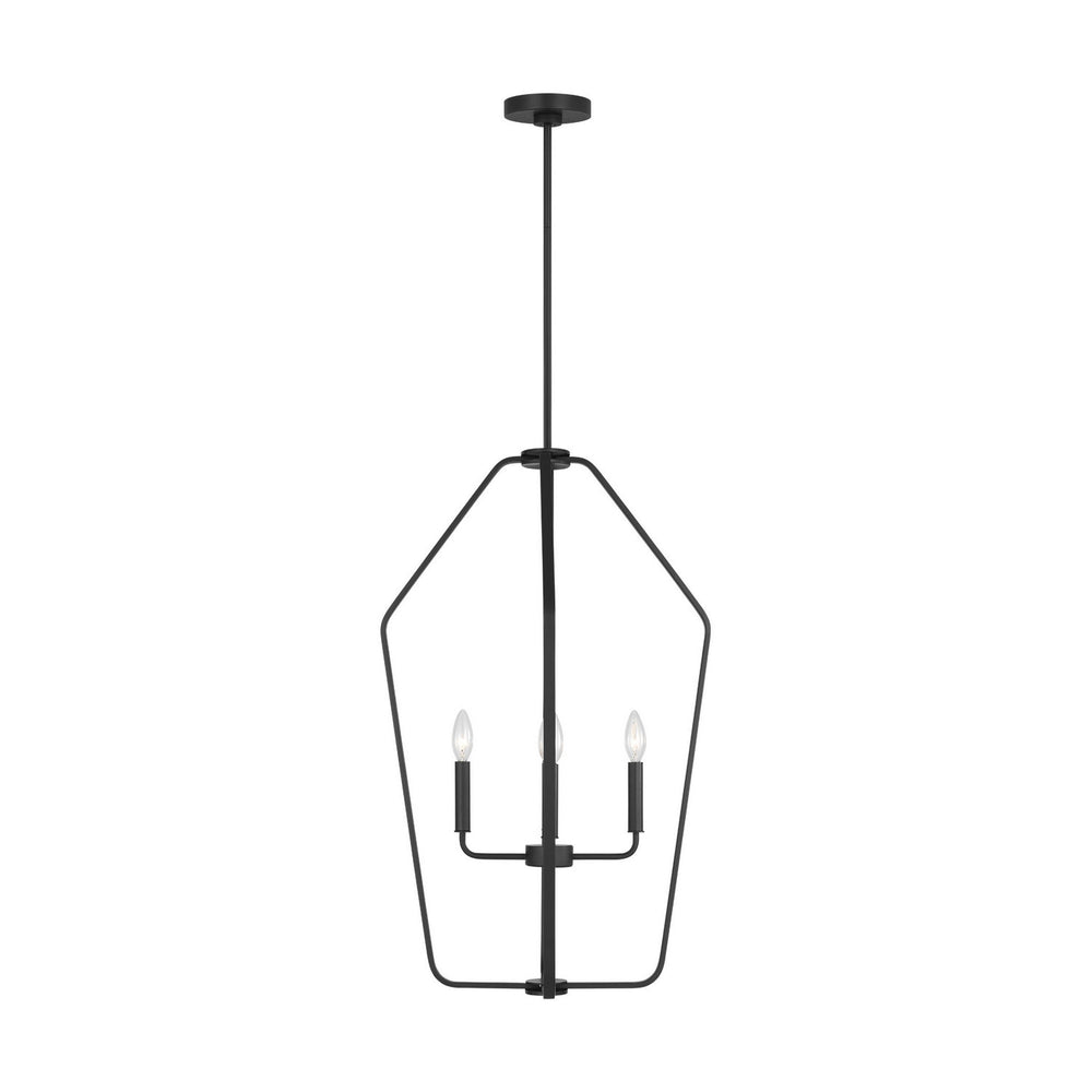 Generation Lighting Canada - Four Light Chandelier - Kennan - Midnight Black- Union Lighting Luminaires Decor