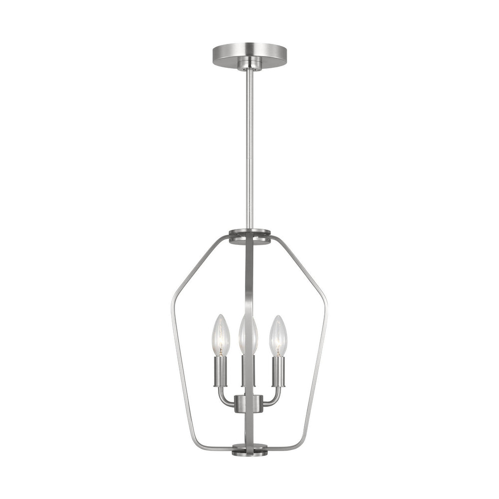 Generation Lighting Canada - Three Light Chandelier - Kennan - Brushed Nickel- Union Lighting Luminaires Decor