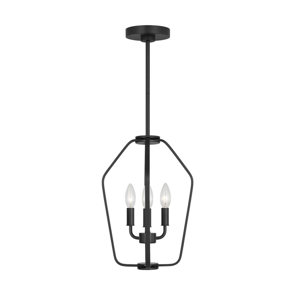 Generation Lighting Canada - Three Light Chandelier - Kennan - Midnight Black- Union Lighting Luminaires Decor