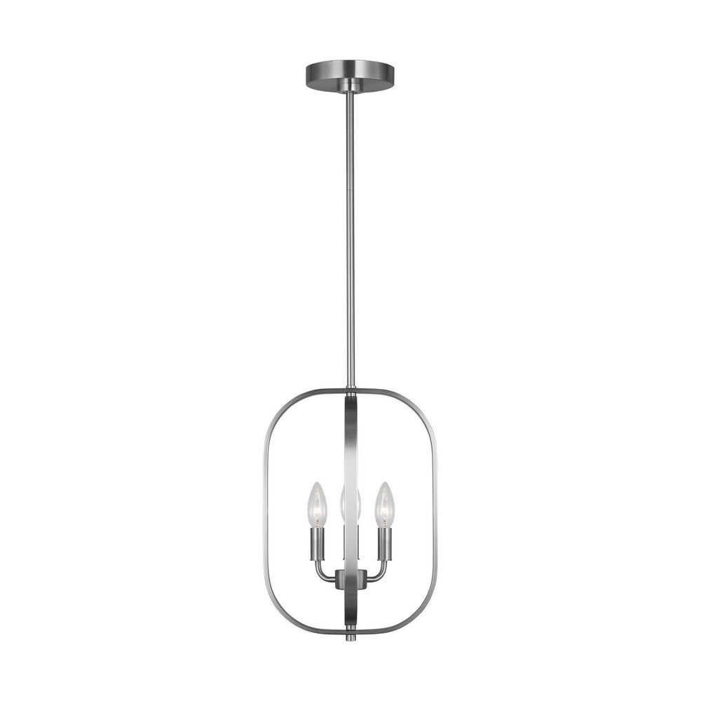Generation Lighting Canada - Three Light Chandelier - Loretto - Brushed Nickel- Union Lighting Luminaires Decor