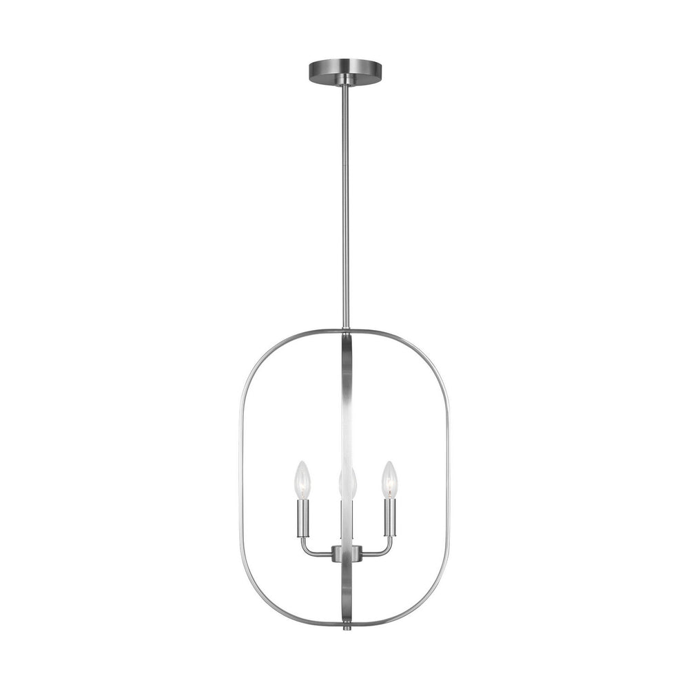 Generation Lighting Canada - Four Light Chandelier - Loretto - Brushed Nickel- Union Lighting Luminaires Decor