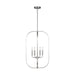 Generation Lighting Canada - Six Light Chandelier - Loretto - Brushed Nickel- Union Lighting Luminaires Decor