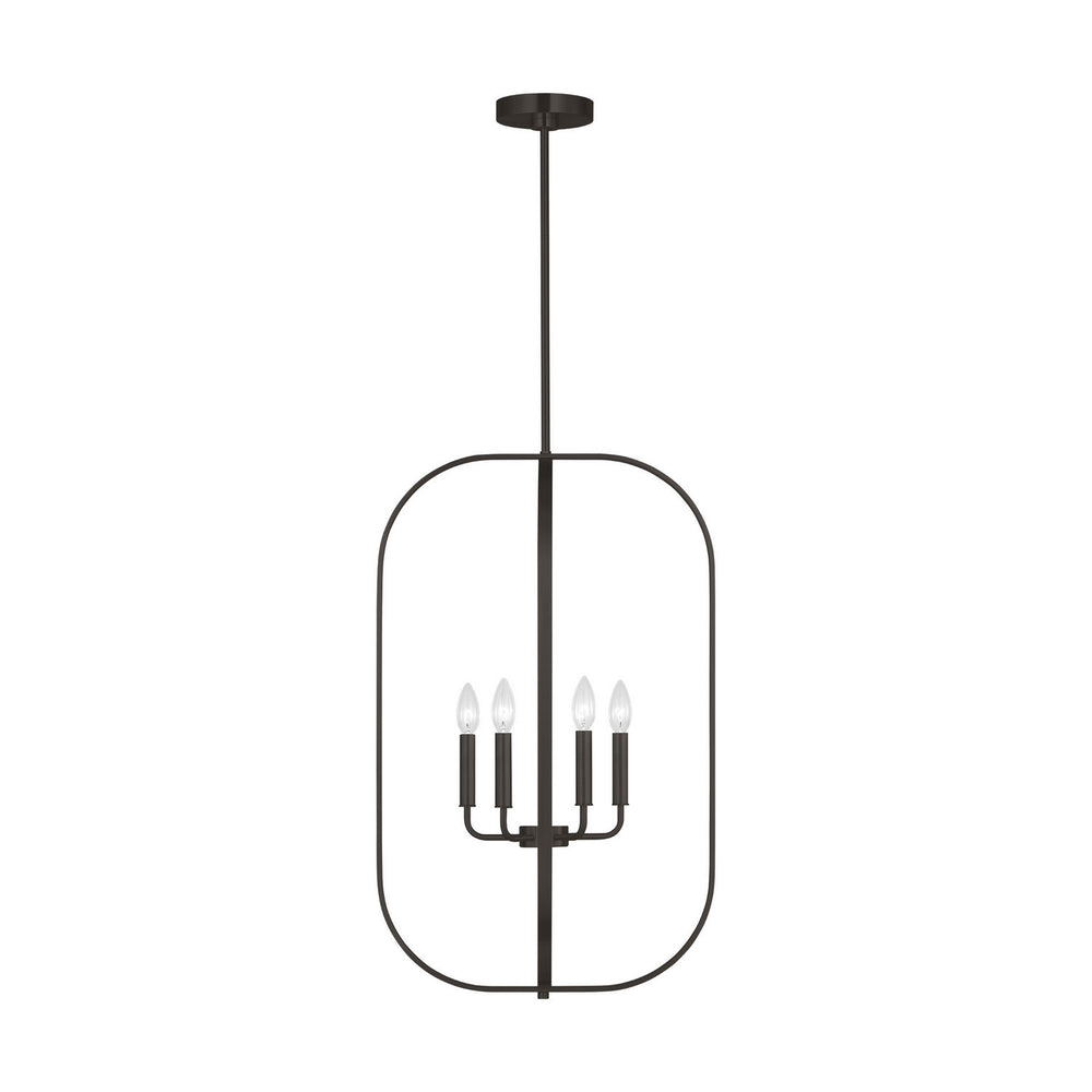 Generation Lighting Canada - Six Light Chandelier - Loretto - Midnight Black- Union Lighting Luminaires Decor