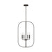 Generation Lighting Canada - Six Light Chandelier - Loretto - Midnight Black- Union Lighting Luminaires Decor