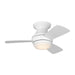 Visual Comfort Fan Canada - 32" Ceiling Fan - Ikon 32 Hugger LED - Matte White- Union Lighting Luminaires Decor