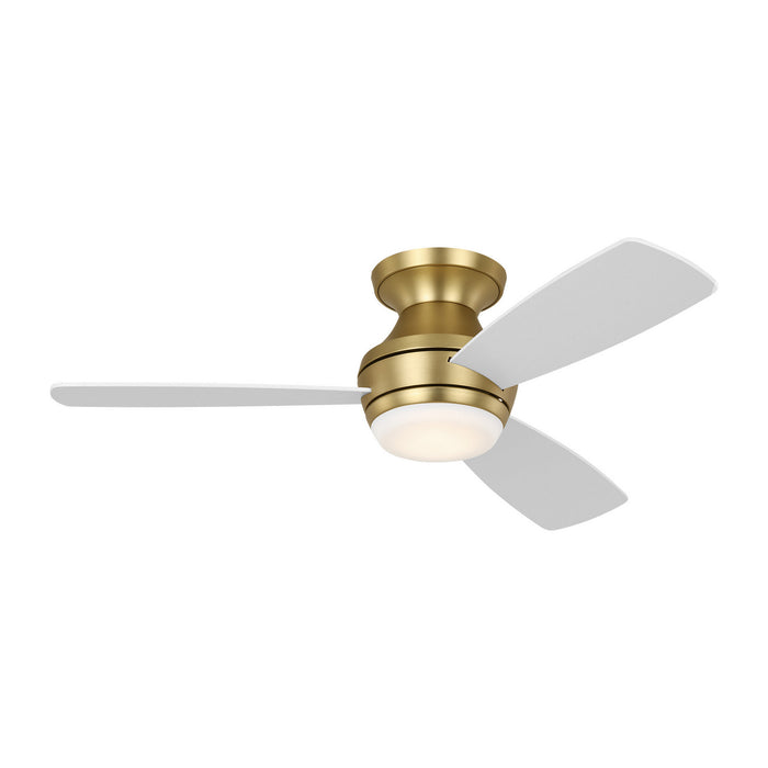 Visual Comfort Fan Canada - 44" Ceiling Fan - Ikon 44 Hugger LED - Burnished Brass- Union Lighting Luminaires Decor