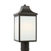 Generation Lighting Canada - One Light Post Lantern - Saybrook - Antique Bronze- Union Lighting Luminaires Decor