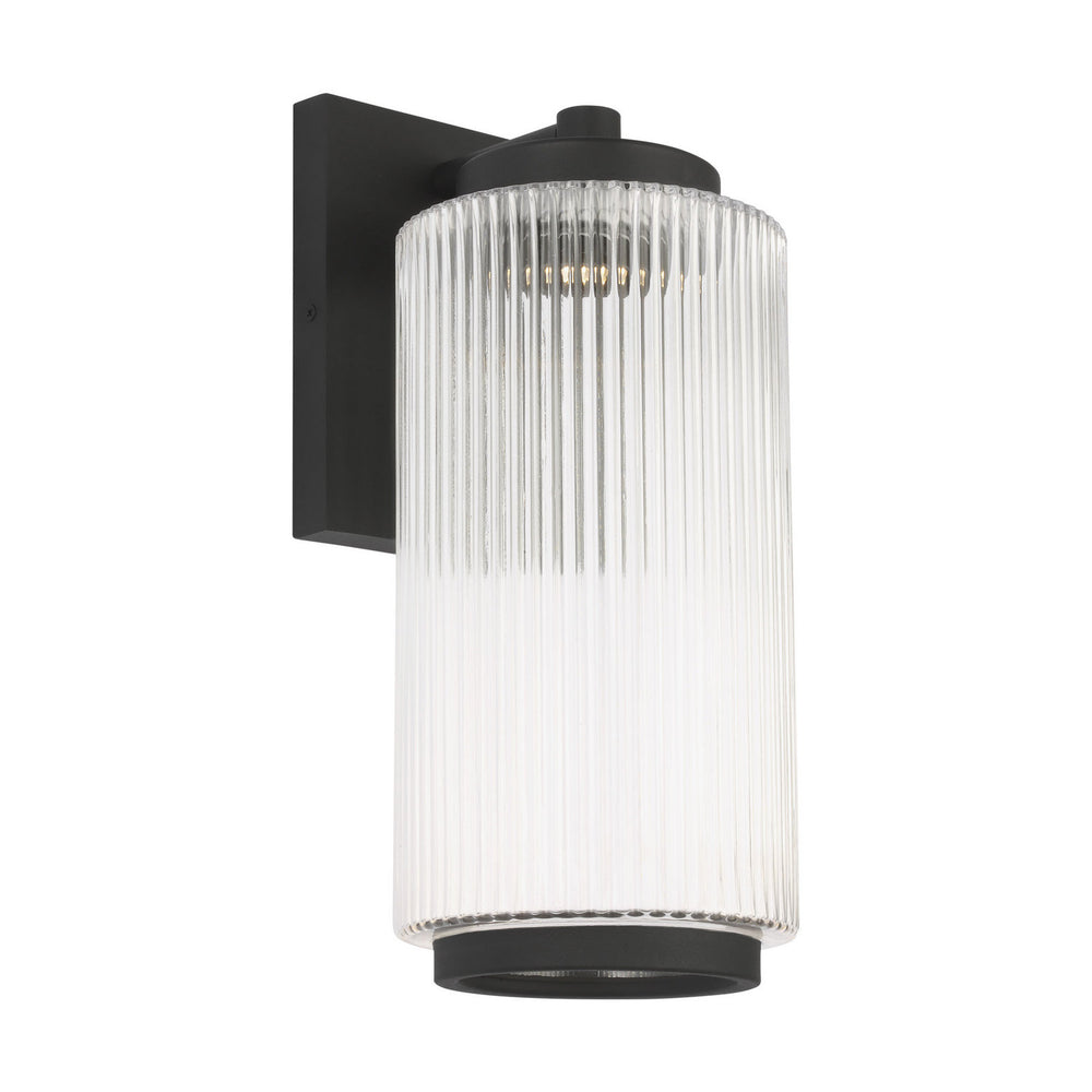 Generation Lighting Canada - One Light Outdoor Wall Lantern - Ronde - Textured Black- Union Lighting Luminaires Decor