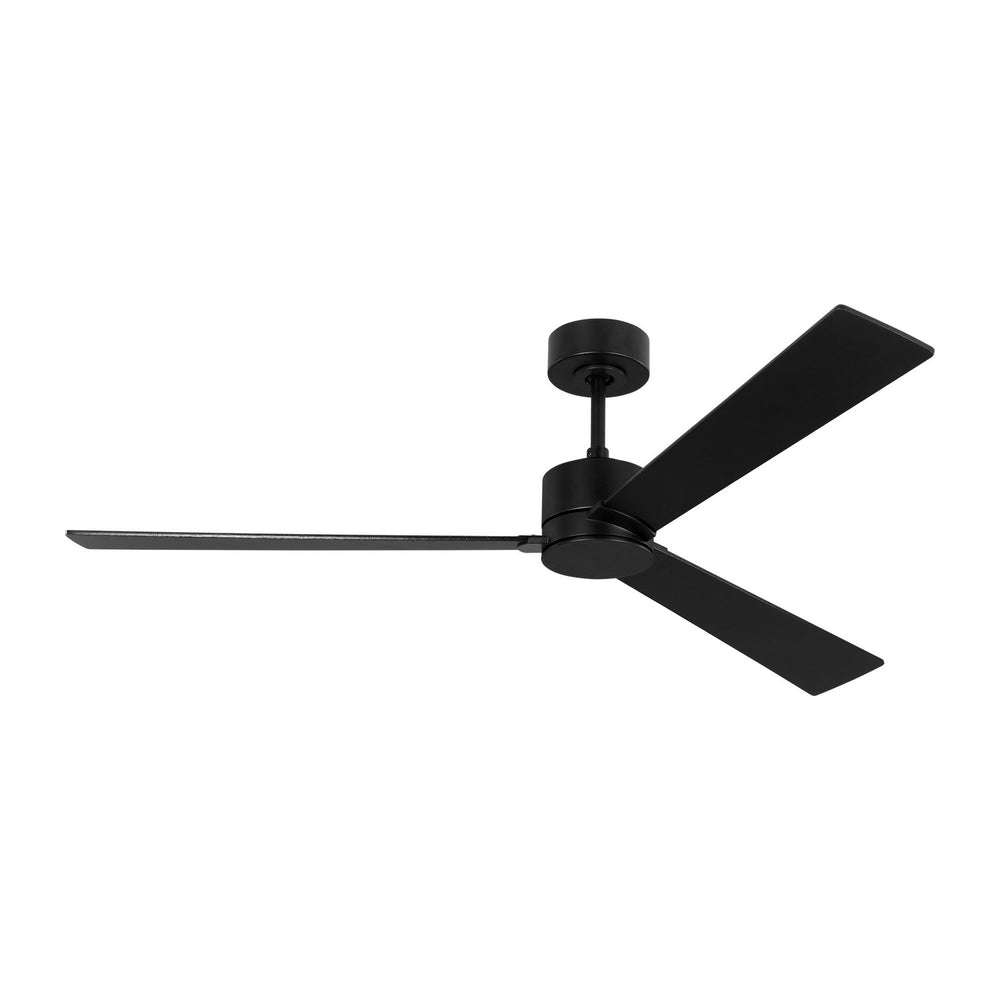 Visual Comfort Fan Canada - 60" Ceiling Fan - Rozzen Smart 60 - Midnight Black- Union Lighting Luminaires Decor