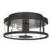 Generation Lighting Canada - Flush Mount - Luning - Textured Black- Union Lighting Luminaires Decor