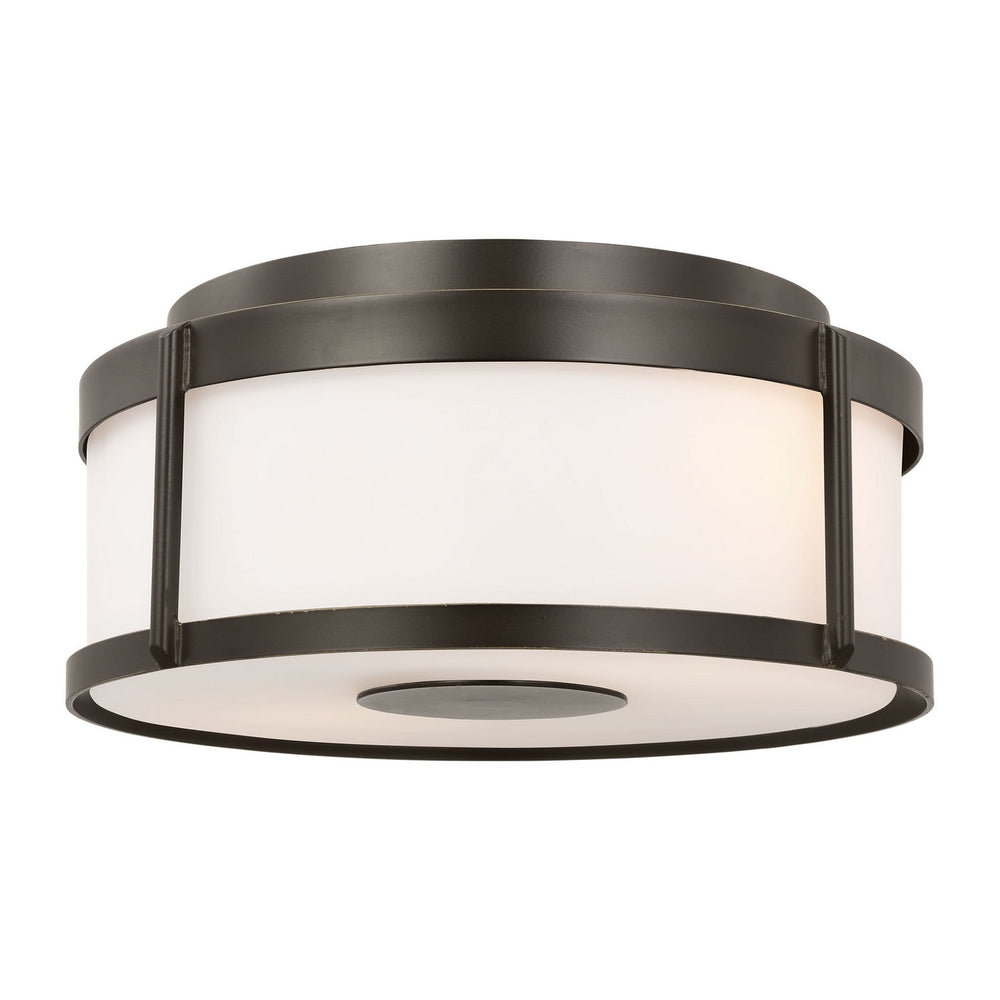 Generation Lighting Canada - Flush Mount - Luning - Antique Bronze- Union Lighting Luminaires Decor