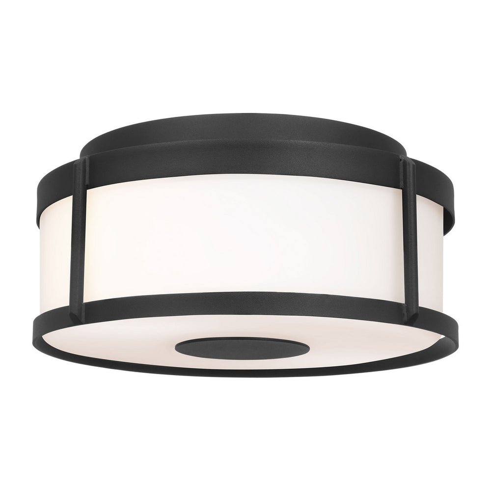 Generation Lighting Canada - Flush Mount - Luning - Textured Black- Union Lighting Luminaires Decor