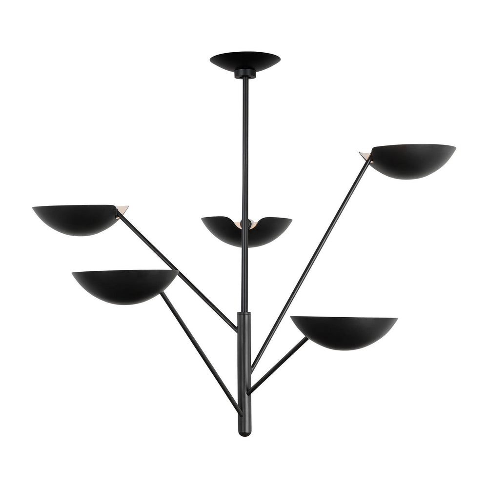 Visual Comfort Studio Canada - Five Light Chandelier - Nevel - Aged Iron- Union Lighting Luminaires Decor