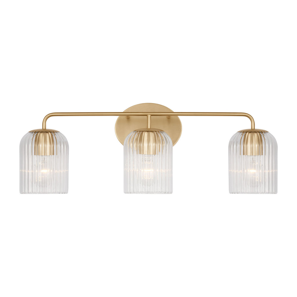 Generation Lighting Canada - Three Light Vanity - Eisele - Satin Brass- Union Lighting Luminaires Decor
