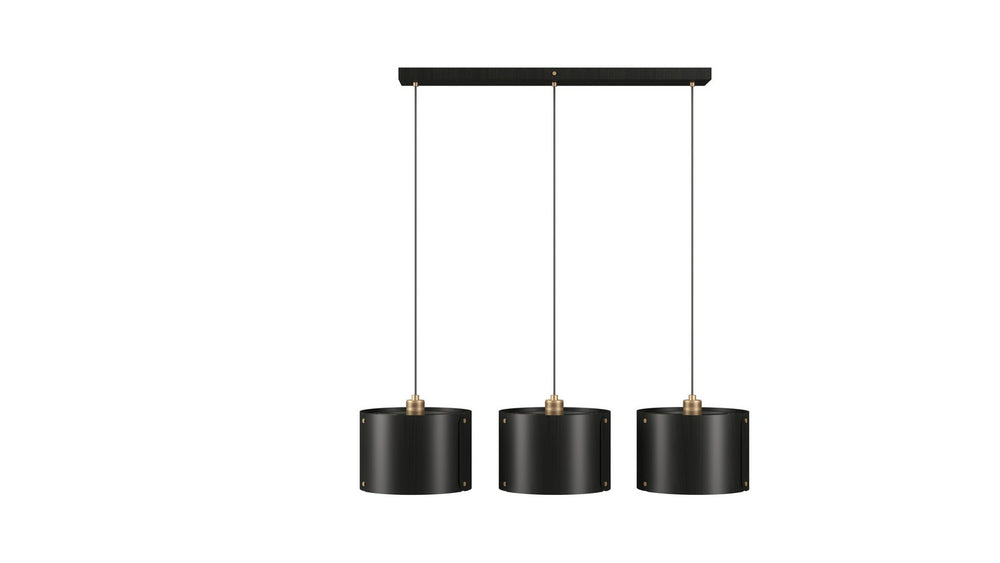 Accord Lighting - Three Light Pendant - Element - Charcoal- Union Lighting Luminaires Decor