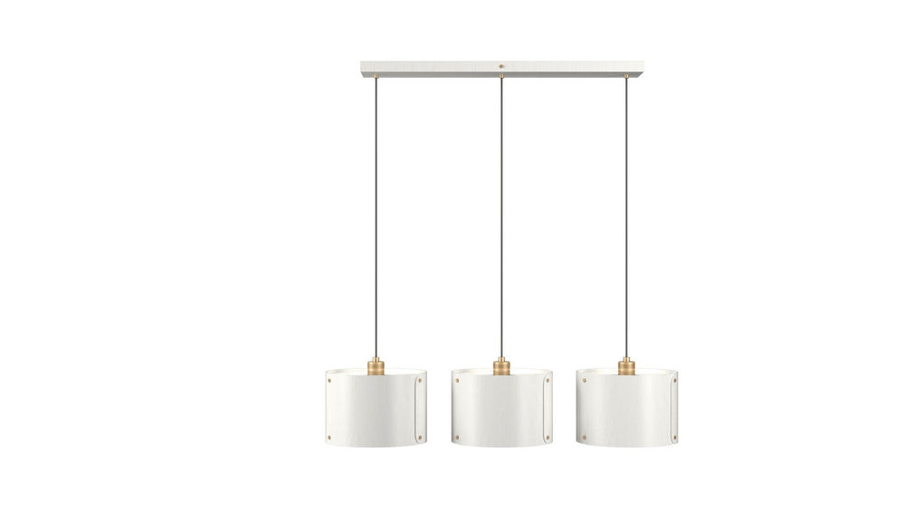 Accord Lighting - Three Light Pendant - Element - Organic White- Union Lighting Luminaires Decor