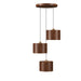 Accord Lighting - Three Light Pendant - Element - Imbuia- Union Lighting Luminaires Decor