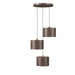 Accord Lighting - Three Light Pendant - Element - American Walnut- Union Lighting Luminaires Decor