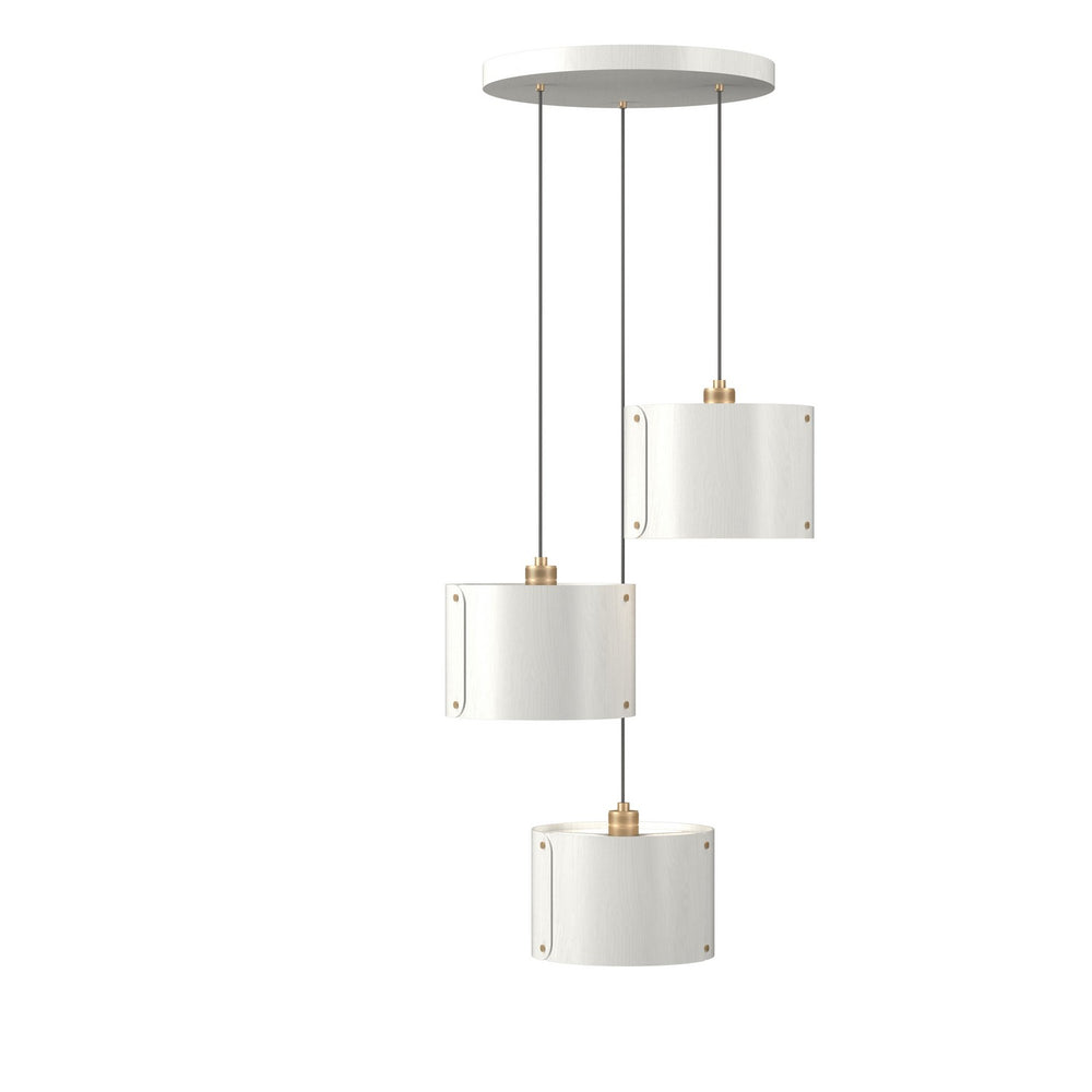 Accord Lighting - Three Light Pendant - Element - Organic White- Union Lighting Luminaires Decor