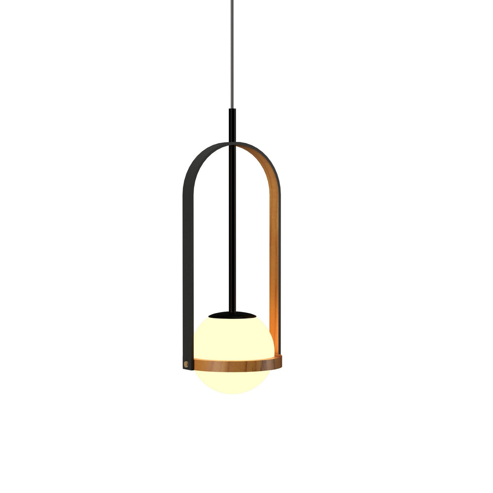 Accord Lighting - One Light Pendant - Strap - Teak- Union Lighting Luminaires Decor