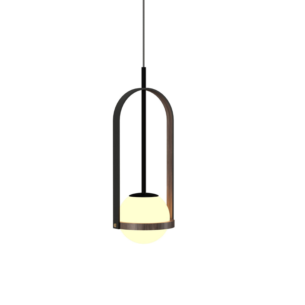 Accord Lighting - One Light Pendant - Strap - American Walnut- Union Lighting Luminaires Decor