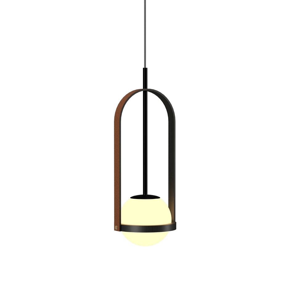 Accord Lighting - One Light Pendant - Strap - Charcoal- Union Lighting Luminaires Decor