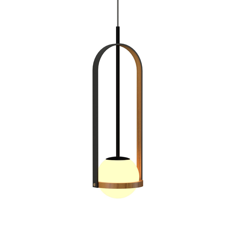 Accord Lighting - One Light Pendant - Strap - Teak- Union Lighting Luminaires Decor
