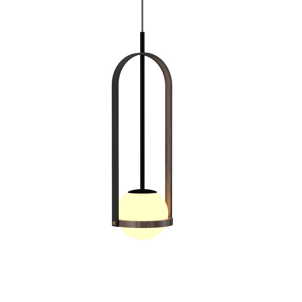 Accord Lighting - One Light Pendant - Strap - American Walnut- Union Lighting Luminaires Decor