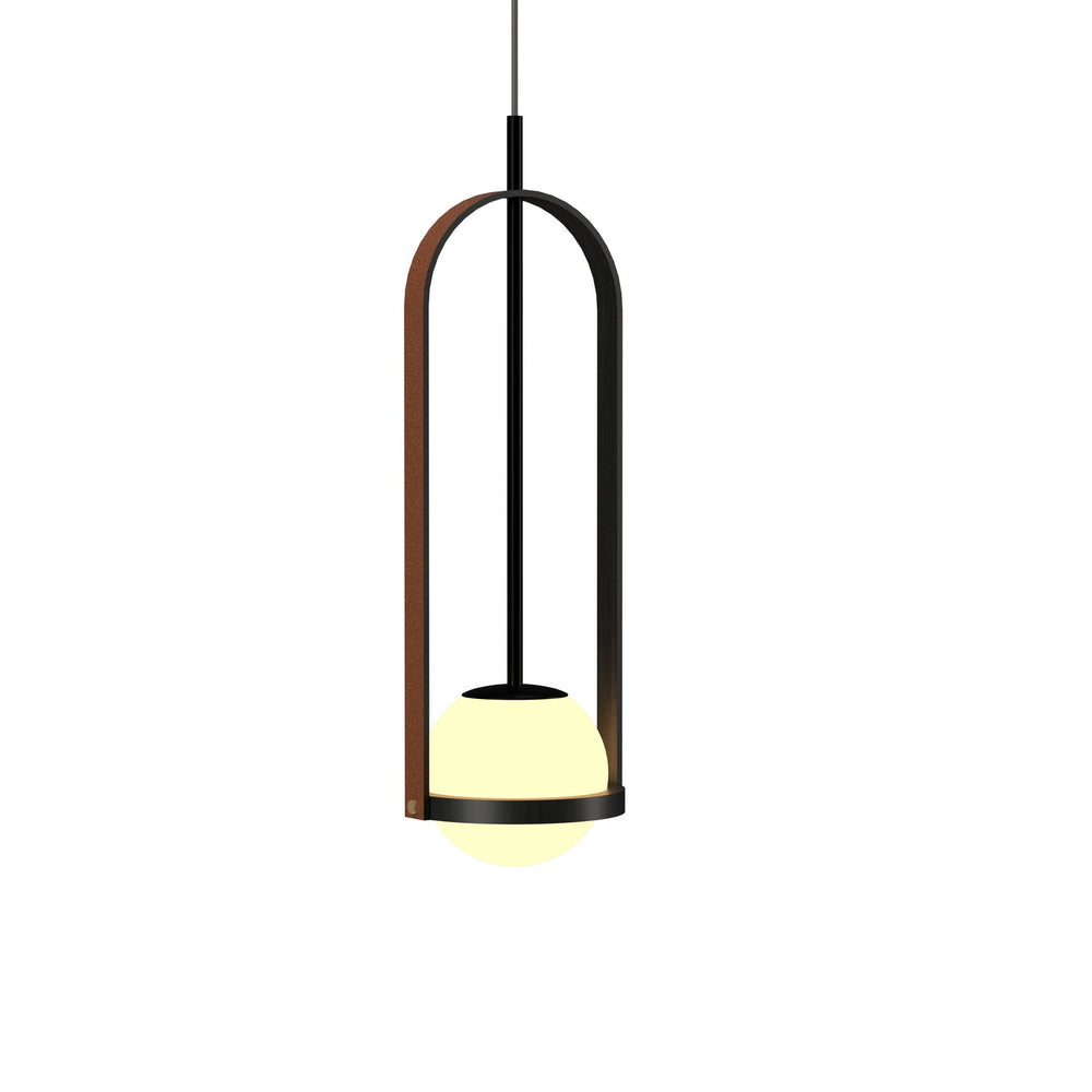 Accord Lighting - One Light Pendant - Strap - Charcoal- Union Lighting Luminaires Decor