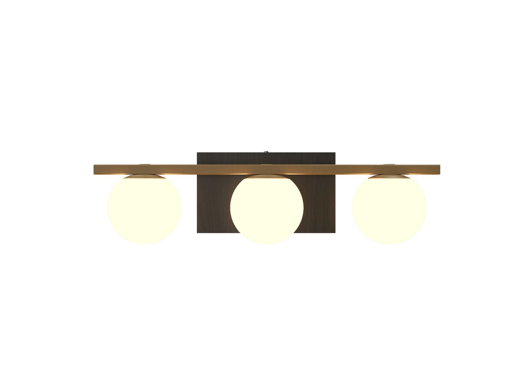 Accord Lighting - Three Light Wall Lamp - Sfera - Charcoal- Union Lighting Luminaires Decor