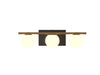 Accord Lighting - Three Light Wall Lamp - Sfera - Charcoal- Union Lighting Luminaires Decor