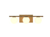 Accord Lighting - Three Light Wall Lamp - Sfera - Organic Gold- Union Lighting Luminaires Decor