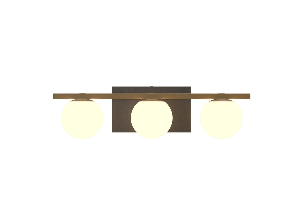 Accord Lighting - Three Light Wall Lamp - Sfera - Organic Grey- Union Lighting Luminaires Decor