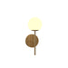 Accord Lighting - One Light Wall Lamp - Sfera - Louro Freijo- Union Lighting Luminaires Decor