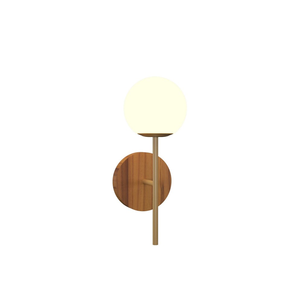 Accord Lighting - One Light Wall Lamp - Sfera - Teak- Union Lighting Luminaires Decor