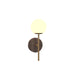 Accord Lighting - One Light Wall Lamp - Sfera - American Walnut- Union Lighting Luminaires Decor