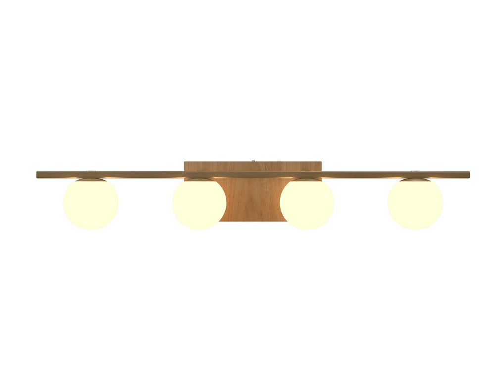 Accord Lighting - Four Light Wall Lamp - Sfera - Louro Freijo- Union Lighting Luminaires Decor
