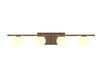 Accord Lighting - Four Light Wall Lamp - Sfera - American Walnut- Union Lighting Luminaires Decor