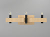 Accord Lighting - Three Light Wall Lamp - Flow - Maple- Union Lighting Luminaires Decor