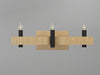 Accord Lighting - Three Light Wall Lamp - Flow - Sand- Union Lighting Luminaires Decor
