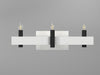 Accord Lighting - Three Light Wall Lamp - Flow - Organic White- Union Lighting Luminaires Decor