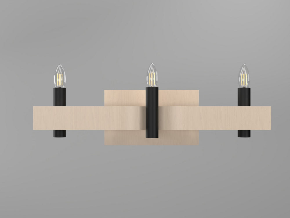 Accord Lighting - Three Light Wall Lamp - Flow - Organic Cappuccino- Union Lighting Luminaires Decor