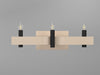 Accord Lighting - Three Light Wall Lamp - Flow - Organic Cappuccino- Union Lighting Luminaires Decor