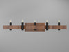 Accord Lighting - Four Light Wall Lamp - Flow - Imbuia- Union Lighting Luminaires Decor