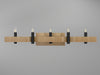 Accord Lighting - Four Light Wall Lamp - Flow - Louro Freijo- Union Lighting Luminaires Decor