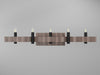 Accord Lighting - Four Light Wall Lamp - Flow - American Walnut- Union Lighting Luminaires Decor