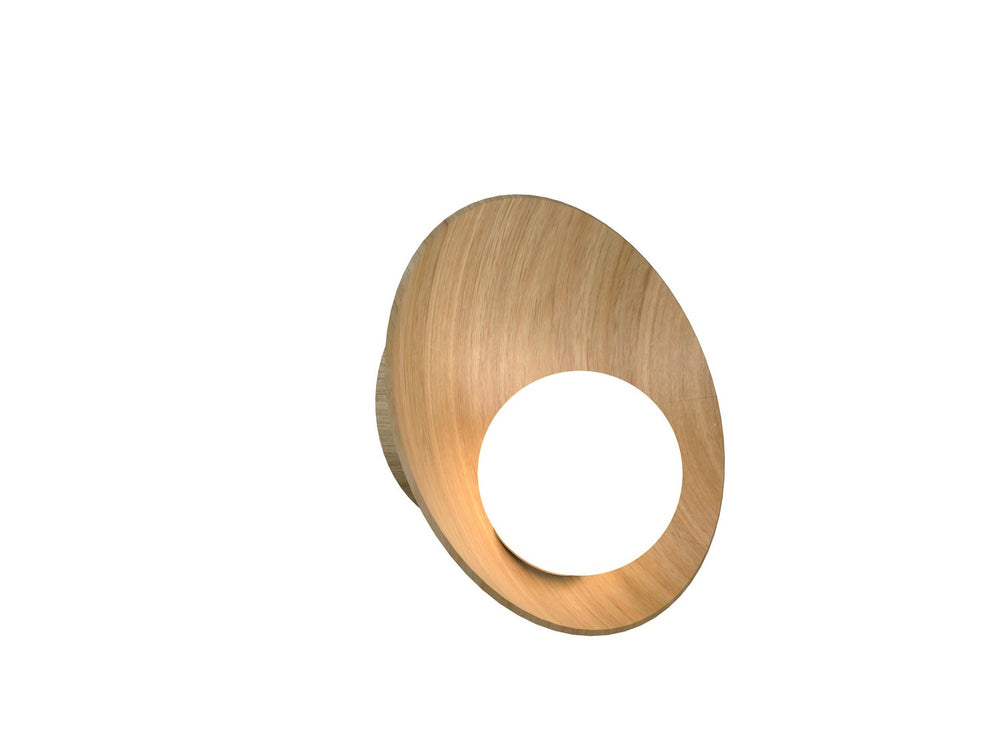 Accord Lighting - One Light Wall Lamp - Oyster - Louro Freijo- Union Lighting Luminaires Decor